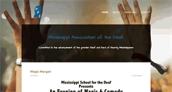 Desktop Screenshot of msadeaf.org